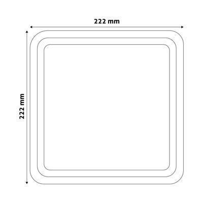 LED svítidlo MERKUR-S 12W/850lm/4000K IP54 čtverec AVIDE vč. PHE - 2